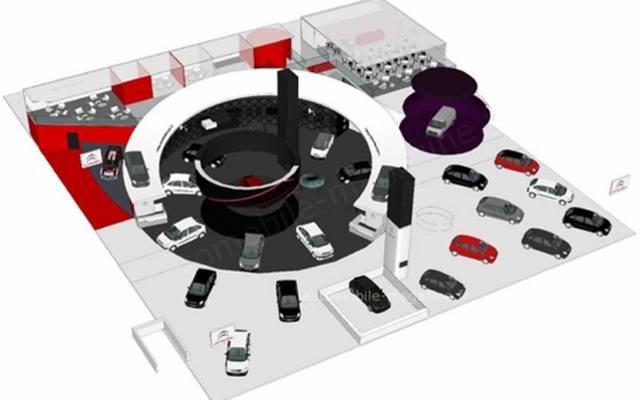 Kiosque Citro&euml;n au Salon de Francfort