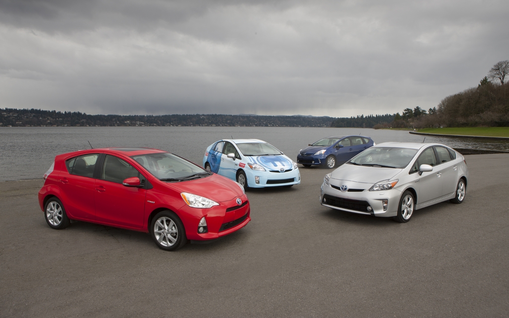 La famille Toyota Prius 2012
