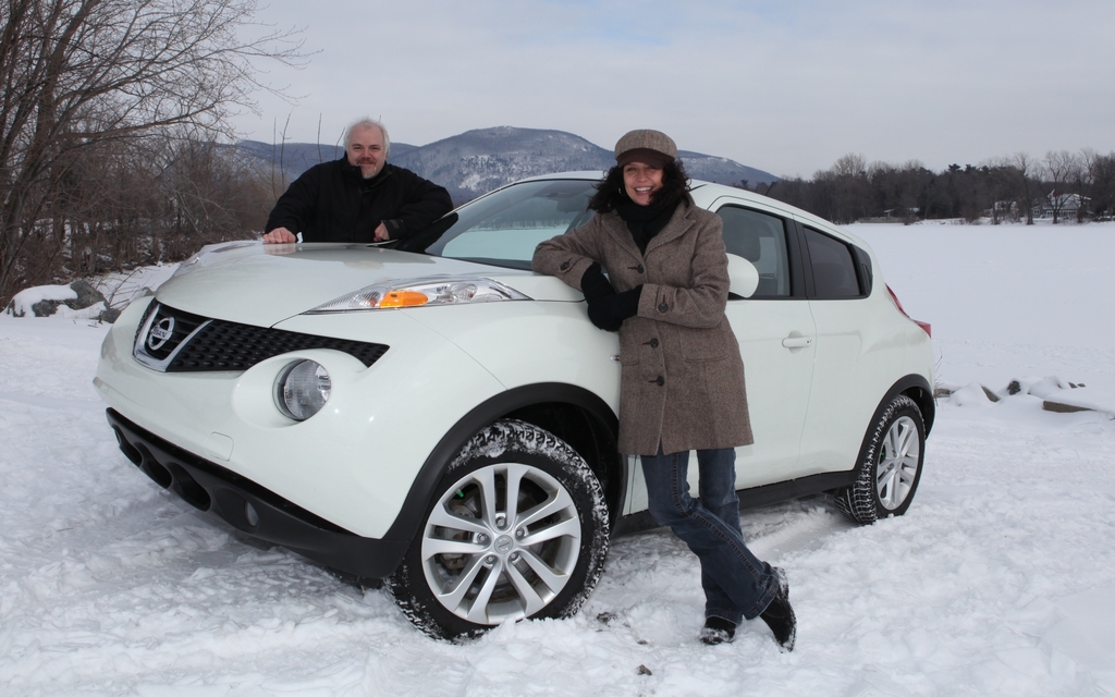 Nissan Juke, Marc DesRosiers and Nancy Moore