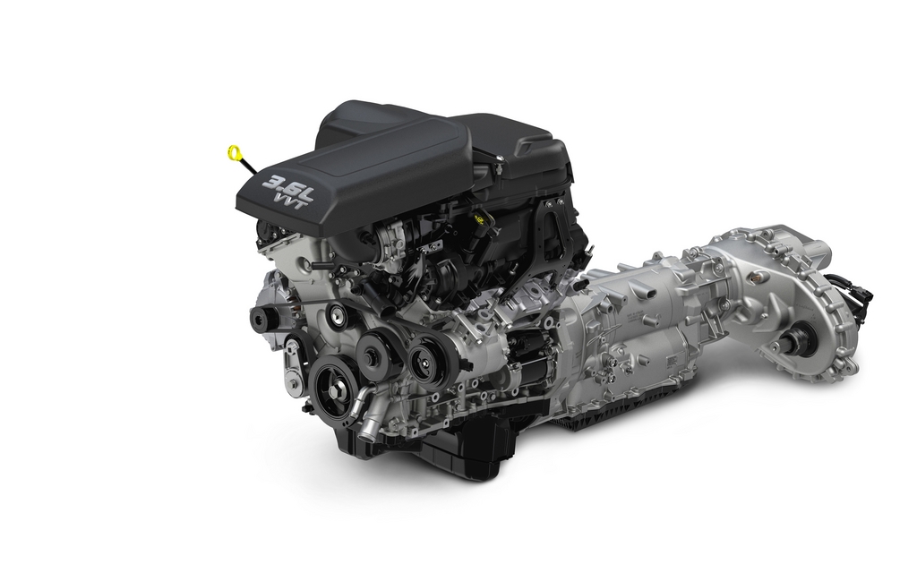 3.6-litre V6, eight-speed transmission and 4x4 gearbox case.