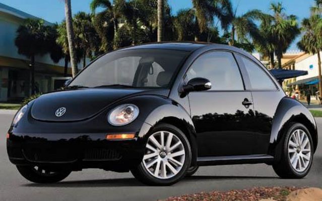 vw beetle new design. the original design,