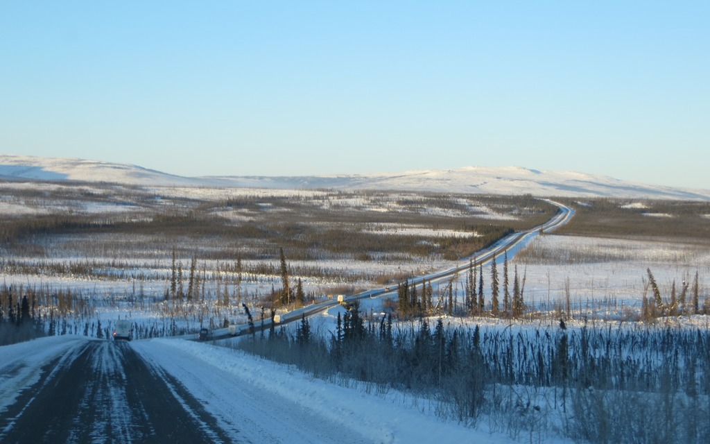Visibility was excellent, but traffic was light for much of our northward push.