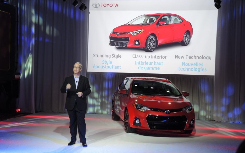 Stephen Beaty,Directeur gestionnaire principal, Toyota Canada Inc, est fier de la fabrication canadienne de la Corolla.