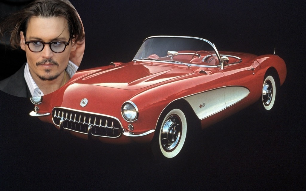 4 Johnny Depp’s 1959 Chevrolet Corvette Convertible. This car was a