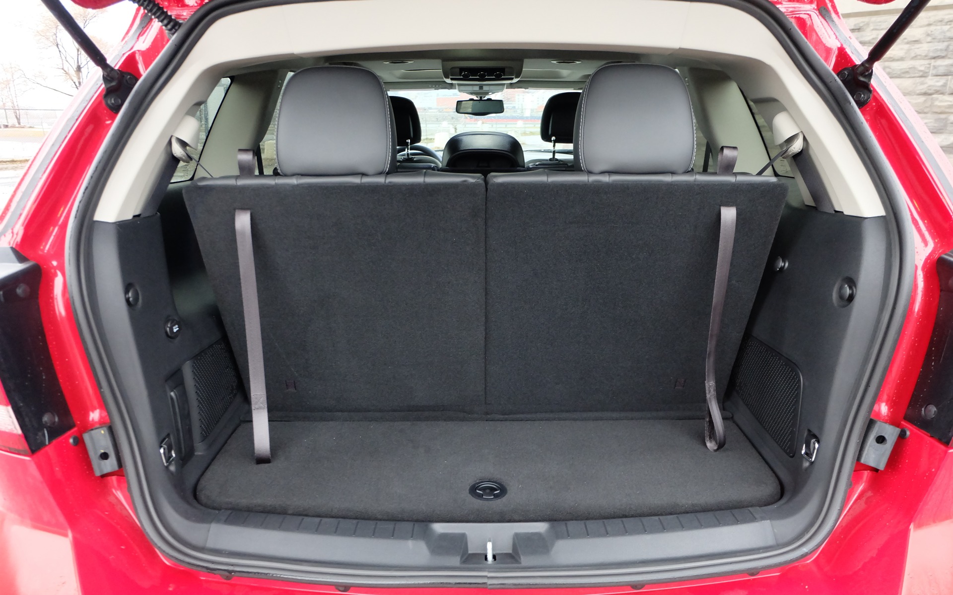 Lower the rear seats and you’ve got looooads of cargo space. Picture