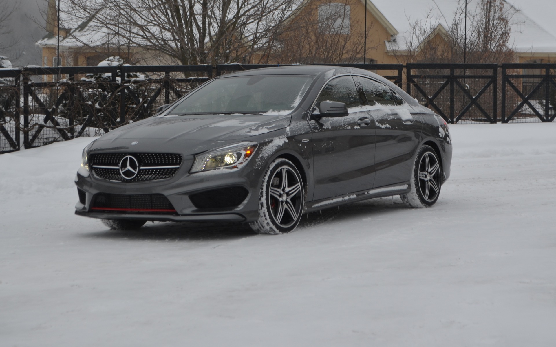 Mercedes cla 250 in snow #6