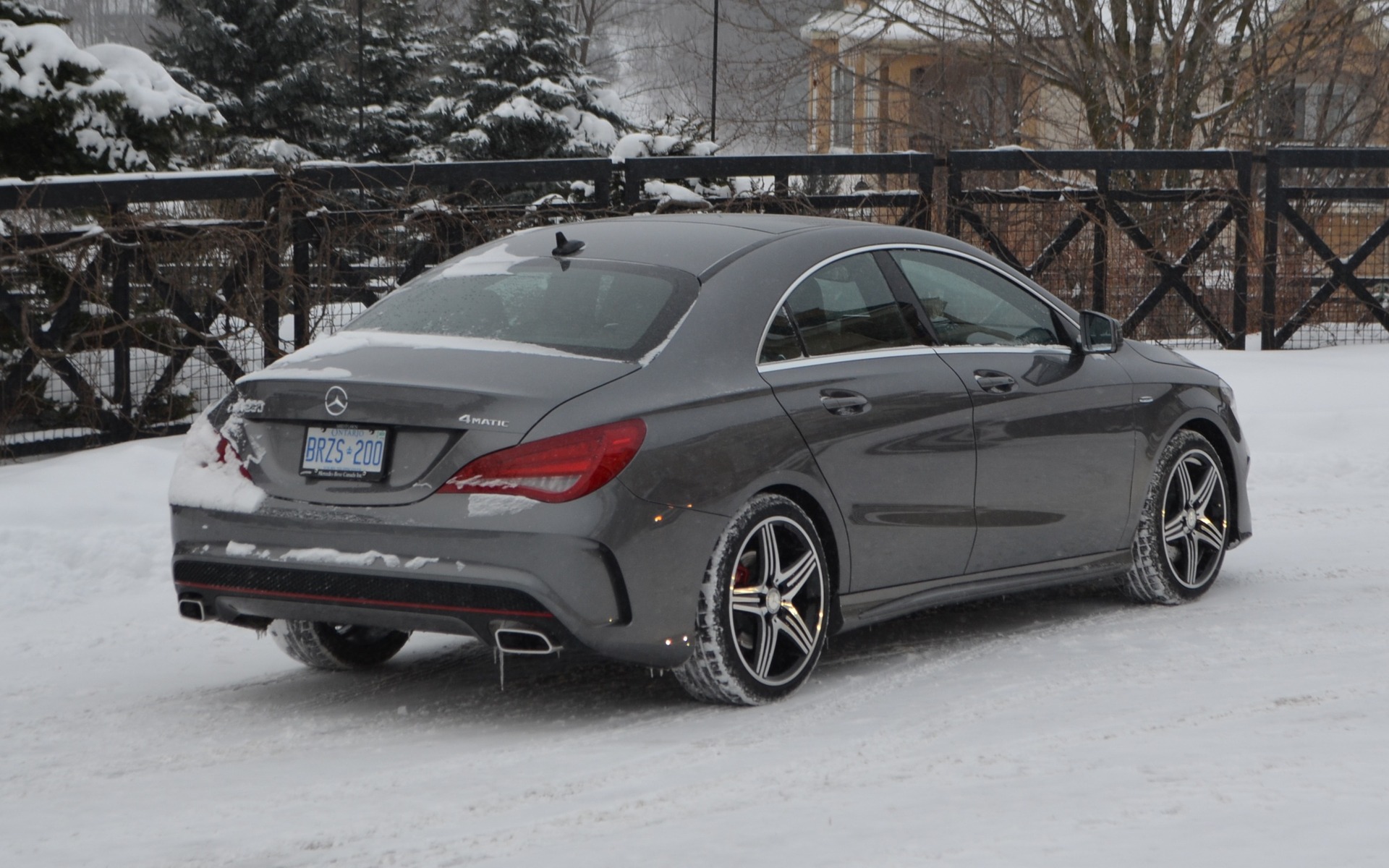 Mercedes cla 250 in snow #5