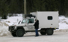 Notre v&eacute;hicule de service technique, un Mercedes-Benz G de l'arm&eacute;e !