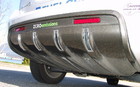 Chevrolet Equinox Fuel Cell (&agrave; hydrog&egrave;ne). Ces ouvertures verticales servent d'&eacute;chappement pour la vapeur.