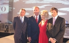 Joel Segal, Guy Lafleur, Scarlett James et Christophe Georges