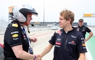 Wendy Duward et Sebastian Vettel