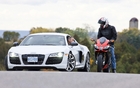 Audi R8 et Aprilla RSV4