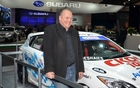 Le confrère Jacques Deshaies pose fièrement à côté de sa Mazda3 préparée pour la course. Bonne chance pour la prochaine saison, Jacques!