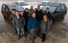 Raymond Morand, Sylvain Raymond, Marie-Claude Fallu, Danny Cormier, Nadine Filion, Frédérick Chapleau, Sylvain Gaudette et Geneviève Mercier, des essayeurs qui n'ont pas eu peur de se mouiller...