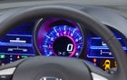 Honda CR-Z: le bloc d&rsquo;instruments dans sa version disco