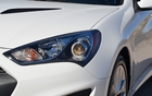 2013 Hyundai Genesis Coupe 2.0T. Featuring increasingly stylized headlamps.  