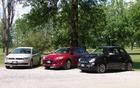 Volkswagen Jetta, Ford Focus et Fiat 500