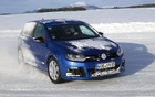 The Volkswagen Golf R on the Lullebadne Lake in Sweden