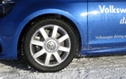 The Golf R was fitted with Swedish-made Lappi tires and 250 crampons