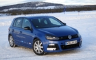 A Golf R resting in the nearly Arctic twilight in Lake Lullebadne