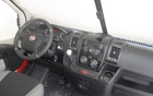 You can adjust the steering wheel’s depth, but not its height 