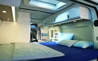 The back sleeper and storage compartments 