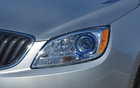 The bluish headlamps are a part of the Buick signature 