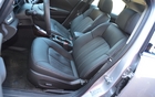 The front seats are comfortable and offer good lateral support