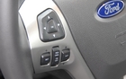 The steering-wheel controls are very practical 