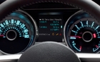 The information centre is located between the two indicator dials