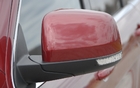 The rearview mirrors are very large