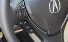 The requisite controls surrounding the steering wheel hub