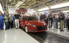 Belvidere Assembly Plant Employees Celebrate First Dodge Dart Off the Line