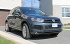 Le Volkswagen Touareg TDI dans la cour de la famille Paquette-Gascon