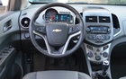 The Sonic’s dashboard is nicer than that of the Mazda2