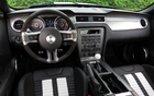 The dashboard of the Shelby GT500 coupe