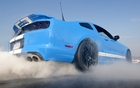 The “burnout” is a must for the GT500 to start strong in the quarter mile