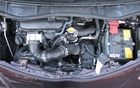 With a narrow hood, it can be tough to access the engine, which is located under the windshield and dashboard. 