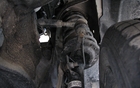 Here is the MacPherson strut front suspension with the steering tie-rod located at the top of the arm.