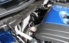 Behind the engine is plenty of space for a turbocharger or a larger engine. Even though the SkyActiv system doesn’t include a turbo, you can order the CX-5 with a turbocharged engine. 
