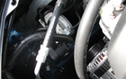 The ABS brake control unit is located at the front of the vehicle and is easy to access.