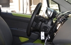 The gauges are located in a pod that is separate from the dashboard that moves with the tilt-steering, a little like with many Nissan products.