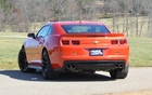 The ZL1’s tires, Goodyear Eagle F1 Supercar P285/35ZR20s in front and P305/35ZR20 in the rear, bite into the track tenaciously.