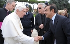 Le Pape Benoît XVI et Carlos Ghosn, Président-Directeur Général du Groupe Renault