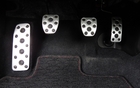 The impeccable aluminum pedals shared by the BRZ and FR-S