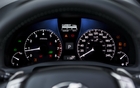 The RX350 F sport’s gauges are electroluminescent