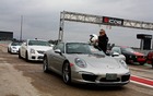 Gabriel Gélinas prepares to take to the track, to the absolute delight of contest winners – not to mention his own!