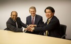From left to right : Raj Nair, Vice President Ford Motor Company; Professor Thomas Weber, Member of the Board of Management of Daimler AG, and Mitsuhiko Yamashita, Executive Vice President of Nissan Motor Co., Ltd.