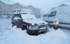 A long-term resident of the parking lot of our Fairbanks accomodations.