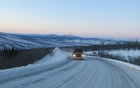 Pulling over to the right was the best way to deal with Dalton truck traffic.